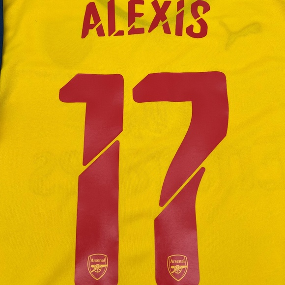 Alexis Sanchez #17 Arsenal 2014/2015 Away ORIGINAL Nike Soccer Jersey (L) - Picture 8 of 9